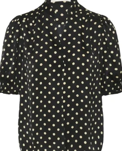 InWear ZeemaIW Blouse Black spaced dots Outlet